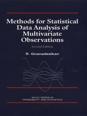 cover image of Methods for Statistical Data Analysis of Multivariate Observations